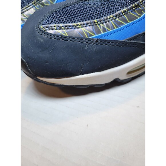 2014 Nike Air Max 95 Premium Dark Obsidian Mens 12 No‎ Box 538416-443 Blue Grey - Picture 2 of 11
